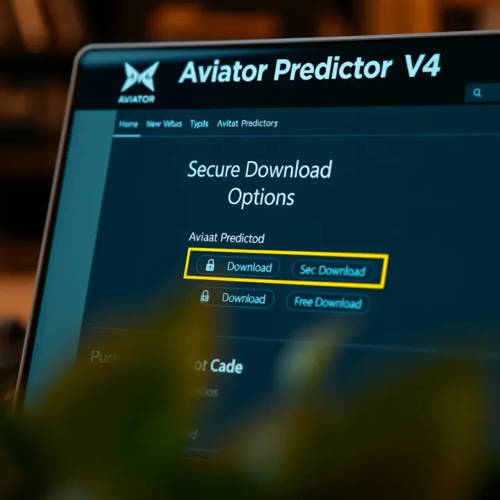 Secure Download Options for Aviator Predictor V4 Download page for Aviator Predictor with secure download options highlighted