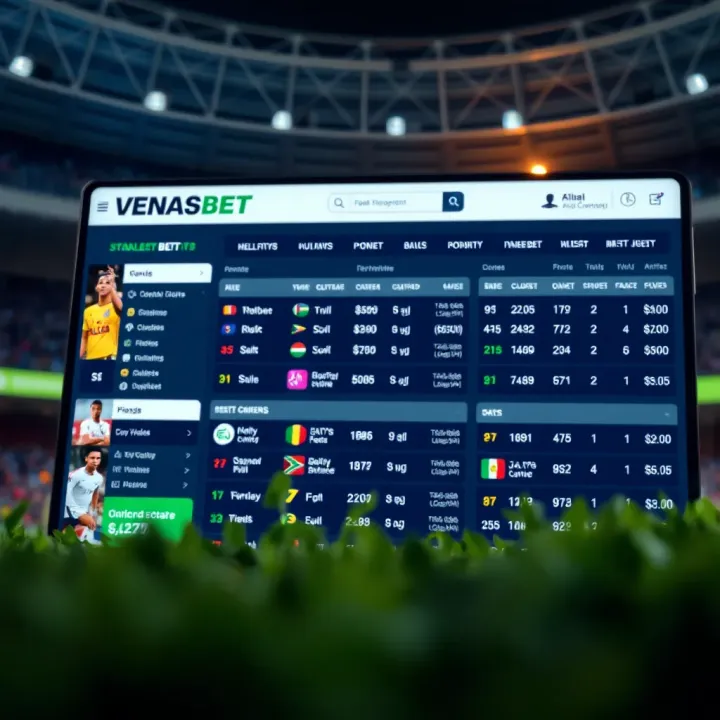 Online sports betting platform interface showing odds and bet options