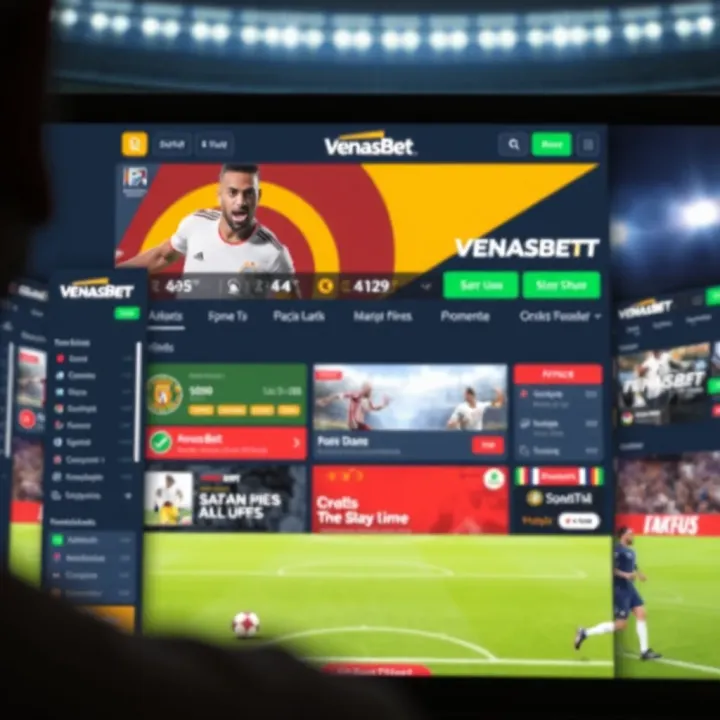 User interface of VenasBet platform displaying various sports betting options and odds in Nigeria