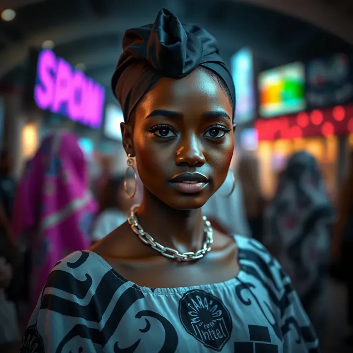 Impact of Viral Marketing on Nigerian Online Culture Creative digital concept illustrating viral marketing influence in Nigerian online culture