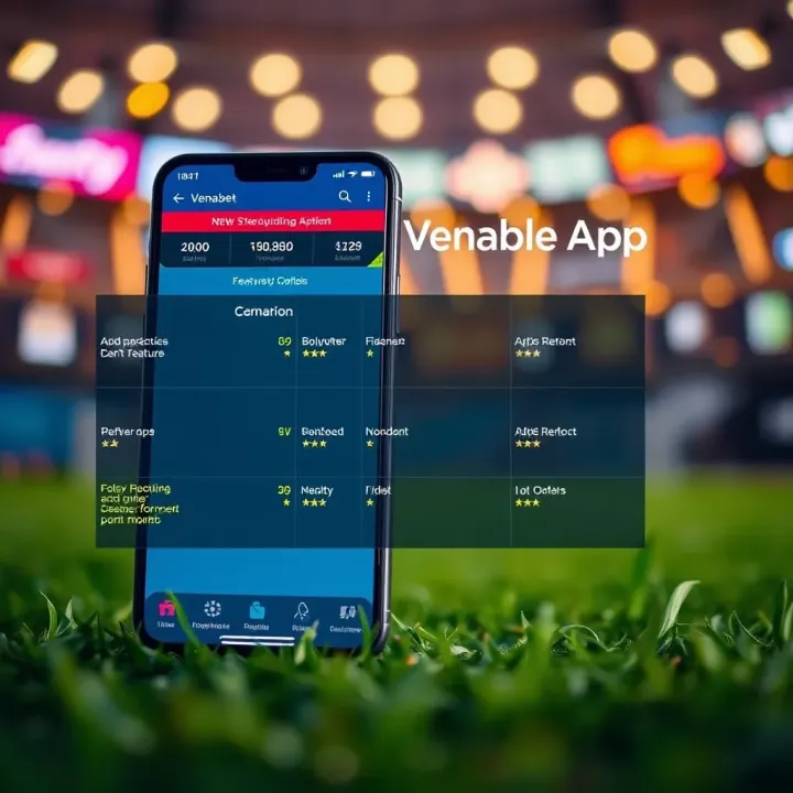 Comparison of Venasbet Old Mobile App and Updated Version Comparison chart between Venasbet old mobile app and updated version highlighting features and performance