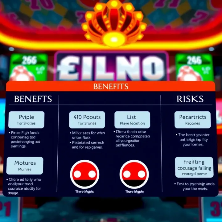 Graphic showing benefits and risks of using VenasBet Plinko bot for online gaming in Nigeria